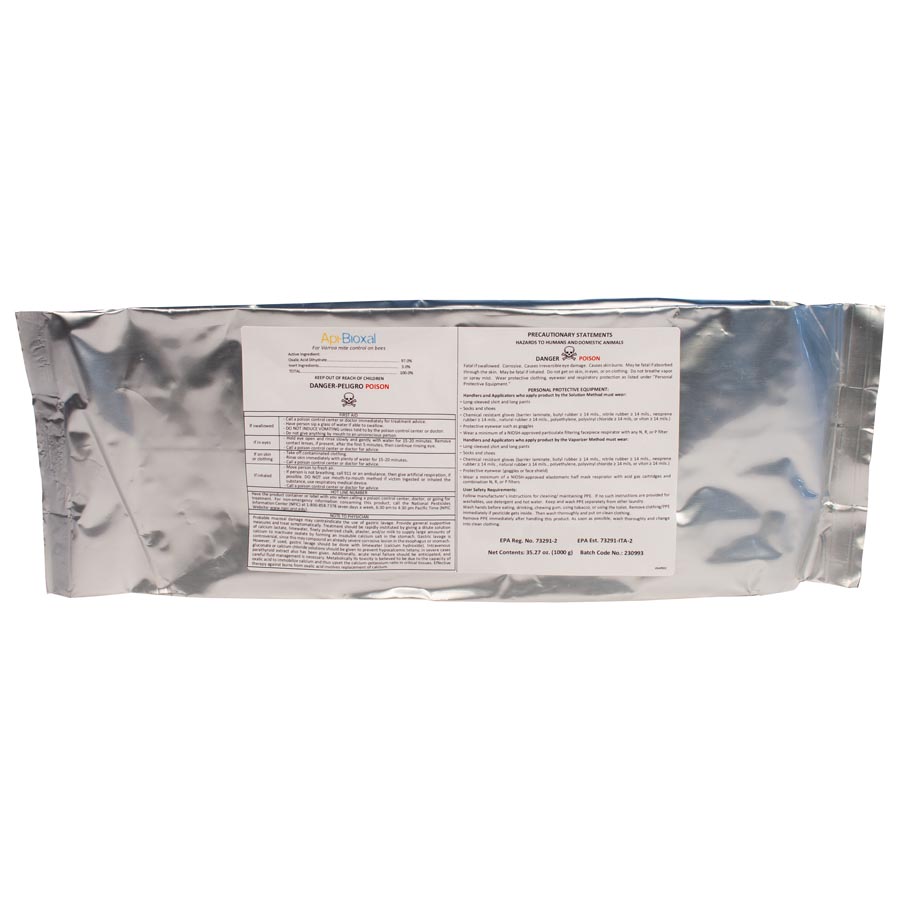 Api-Bioxal Oxalic Acid: 1000 Grams | Betterbee